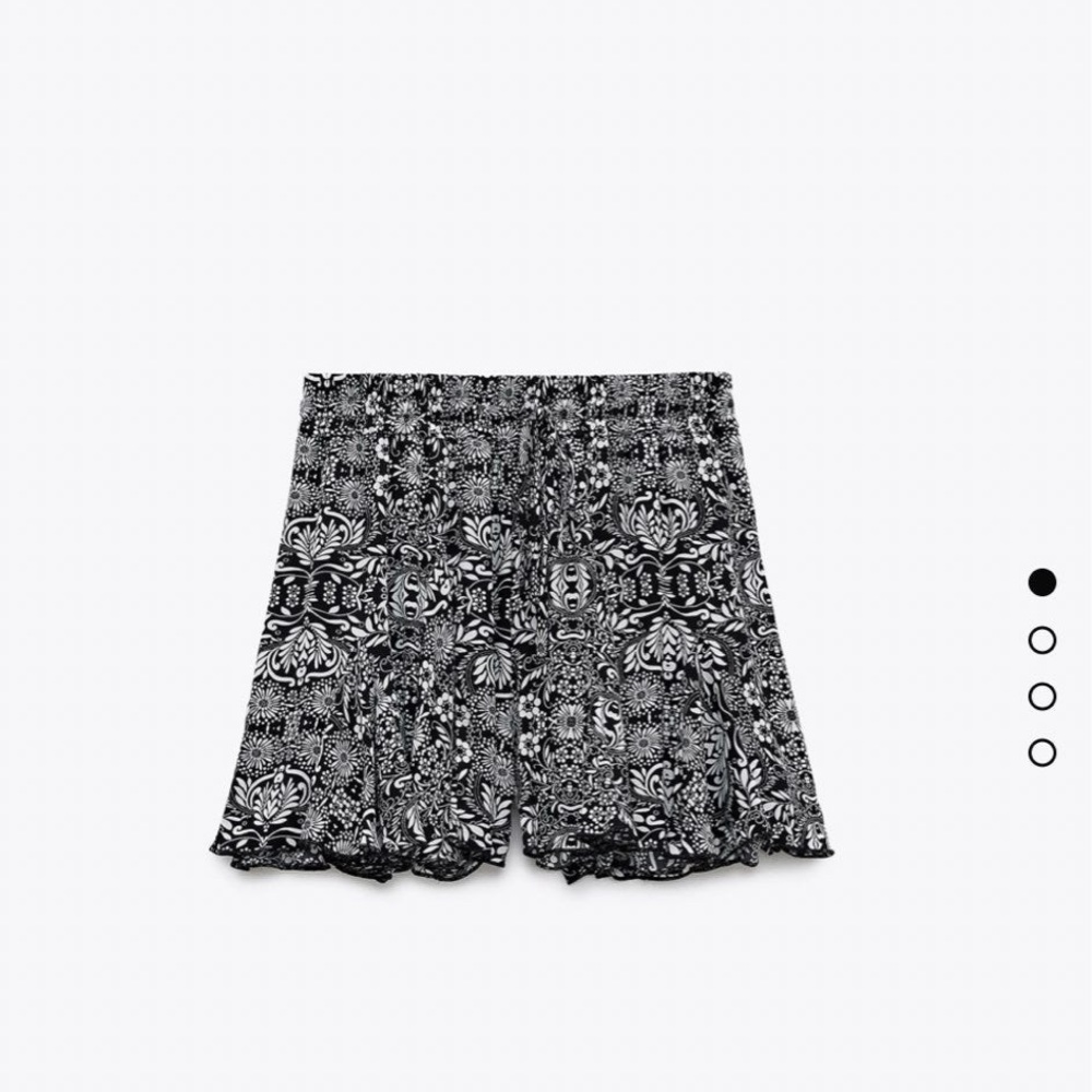 NWT Zara Printed Bermuda Skort